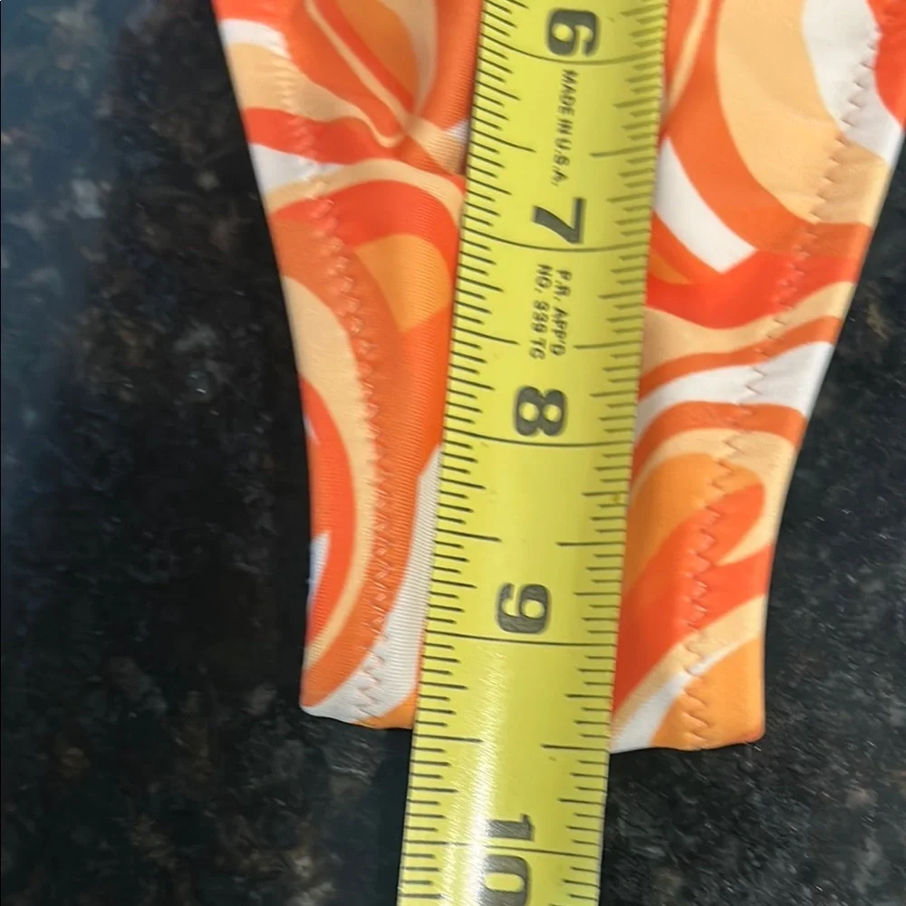 Kulani Kinis Orange and White Swim Sarong - Picture 6 of 6